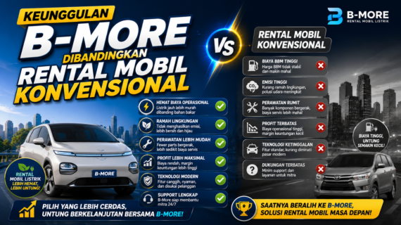 Keunggulan B-More Dibandingkan Rental Mobil Konvensional